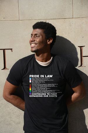 Lady Justice Apparel™ PRIDE in Law, 2021 Limited Edition Pride Case Shirt designs are copyright protected ©